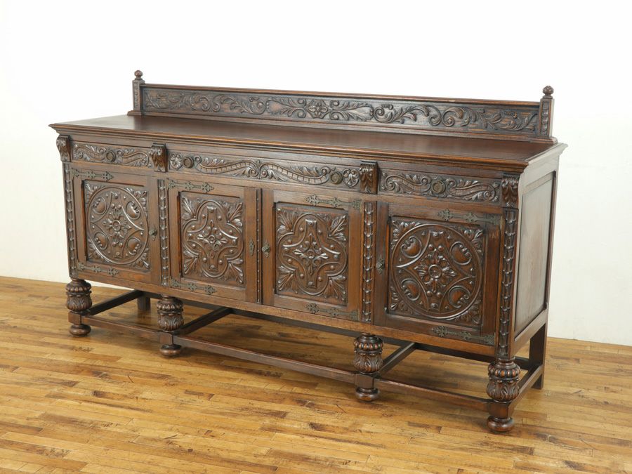英国アンティーク家具 サイドボード 64302a