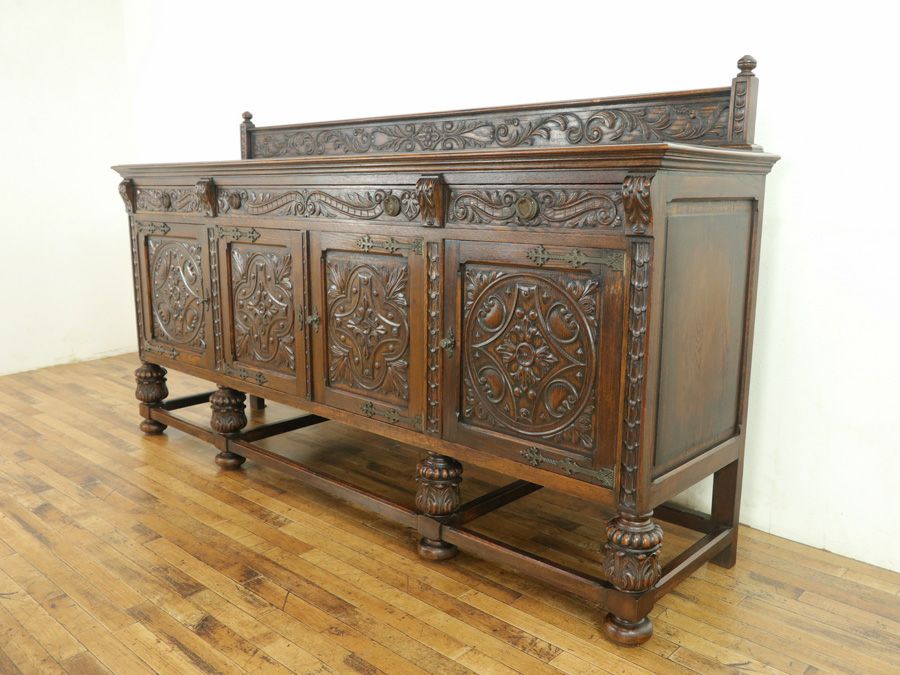 英国アンティーク家具 サイドボード 64302a