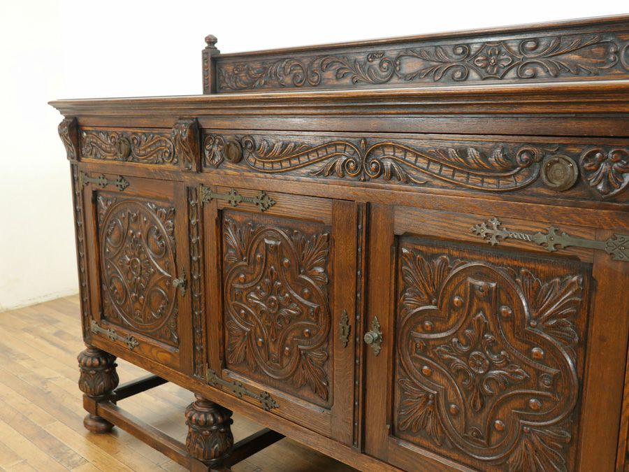 英国アンティーク家具 サイドボード 64302a