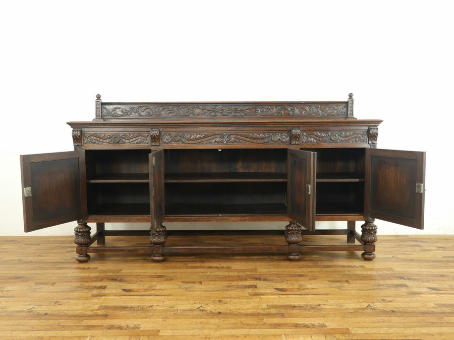 英国アンティーク家具 サイドボード 64302a