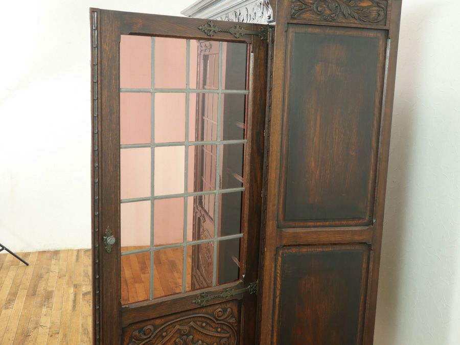 英国アンティーク家具 キャビネット 64302b