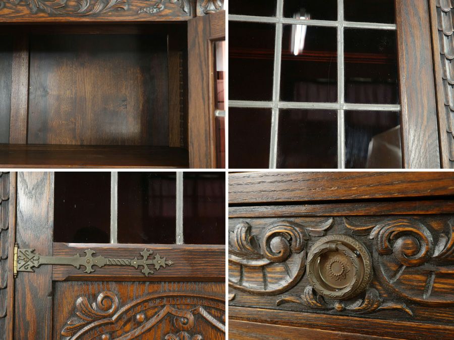 英国アンティーク家具 キャビネット 64302b