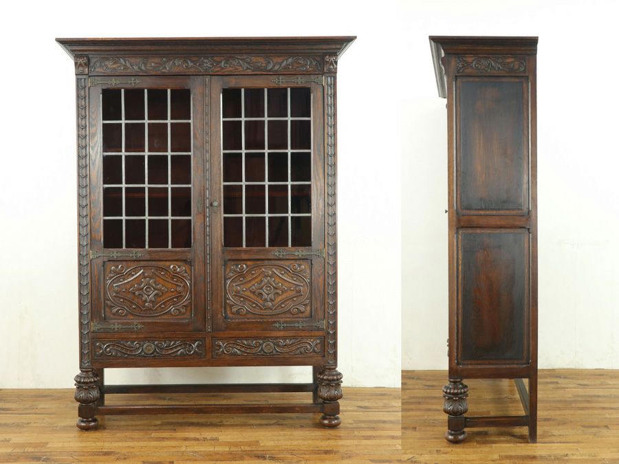 英国アンティーク家具 キャビネット 64302b