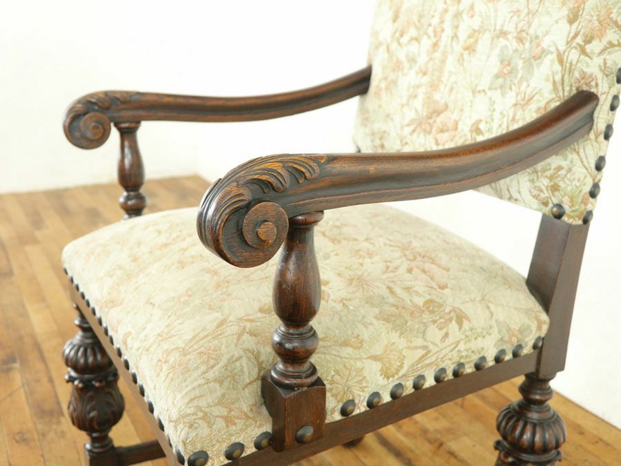 アンティーク家具 アームチェア×2 64302d