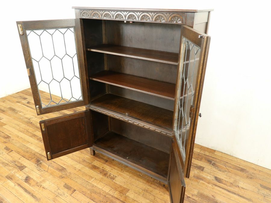 英国アンティーク家具 ブックケース 59223b
