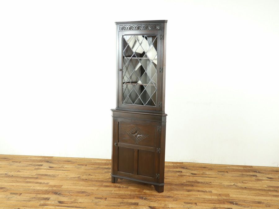 アンティーク家具 コーナーキャビネット 59039
