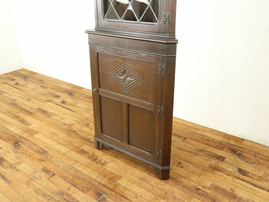 アンティーク家具 コーナーキャビネット 59039