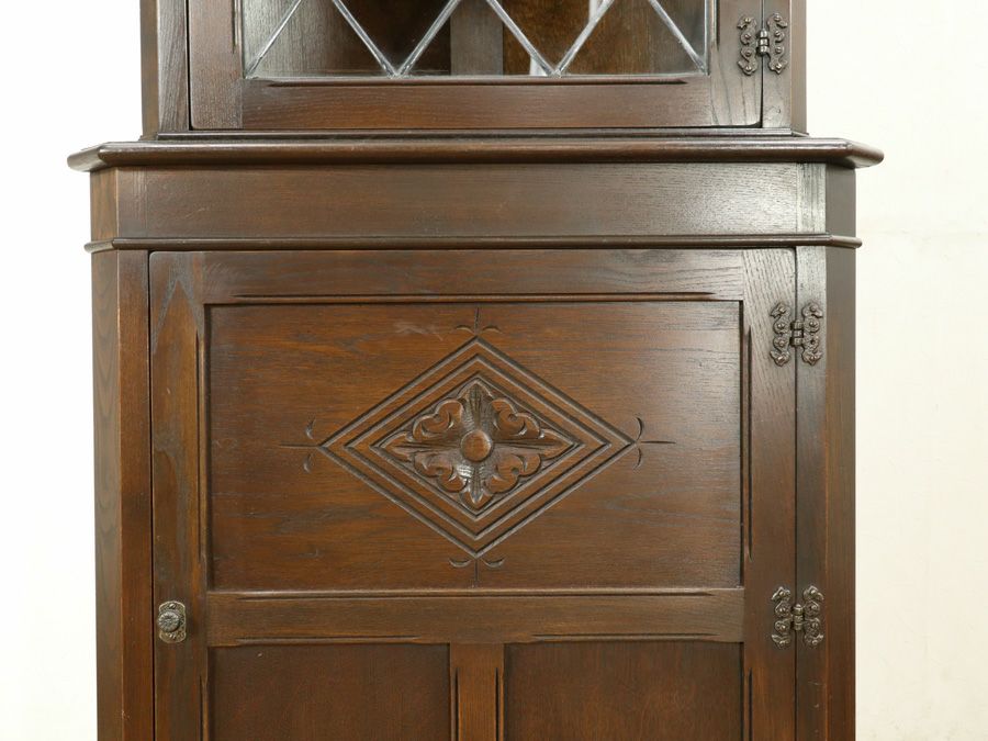 アンティーク家具 コーナーキャビネット 59039