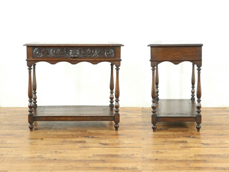 英国アンティーク家具 サイドテーブル 59192