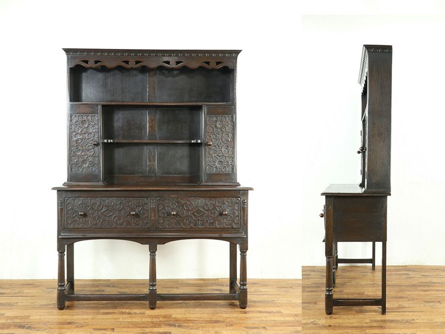 英国アンティーク家具 カップボード 59175