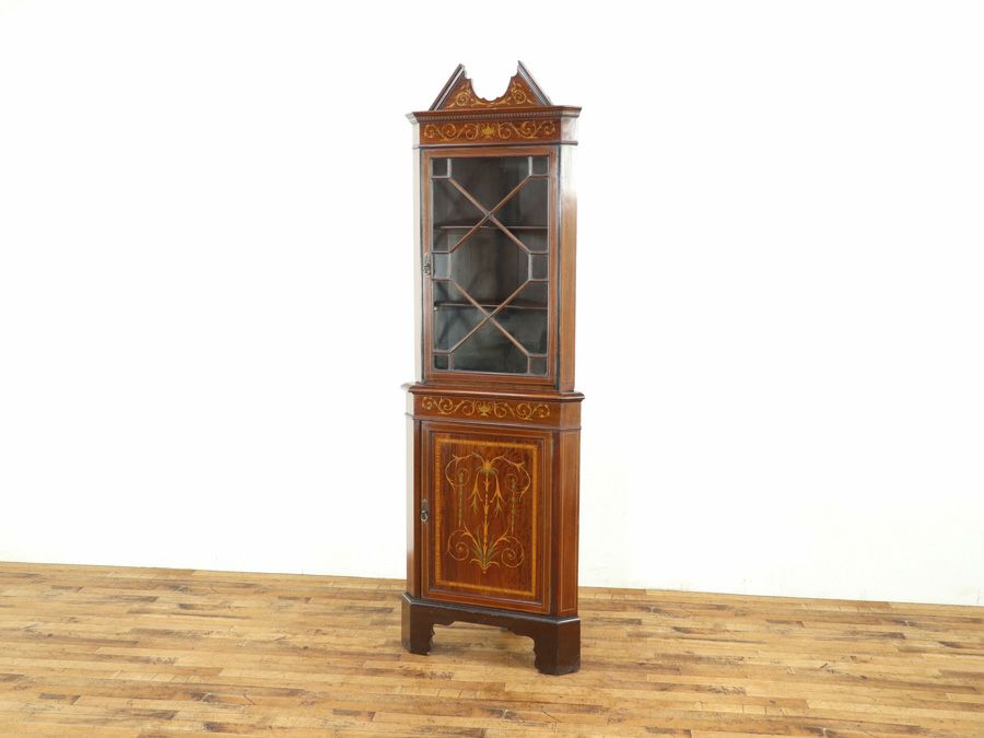 アンティーク家具 コーナーキャビネット 59069