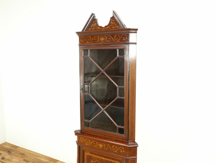 アンティーク家具 コーナーキャビネット 59069