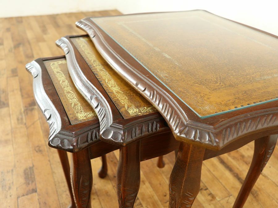 英国アンティーク家具 ネストテーブル 59021