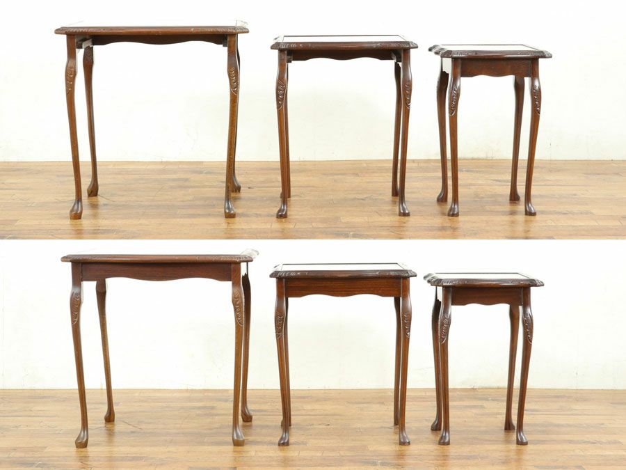 英国アンティーク家具 ネストテーブル 59021