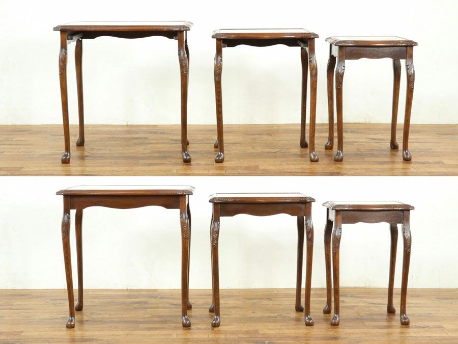 英国アンティーク家具 ネストテーブル 59020