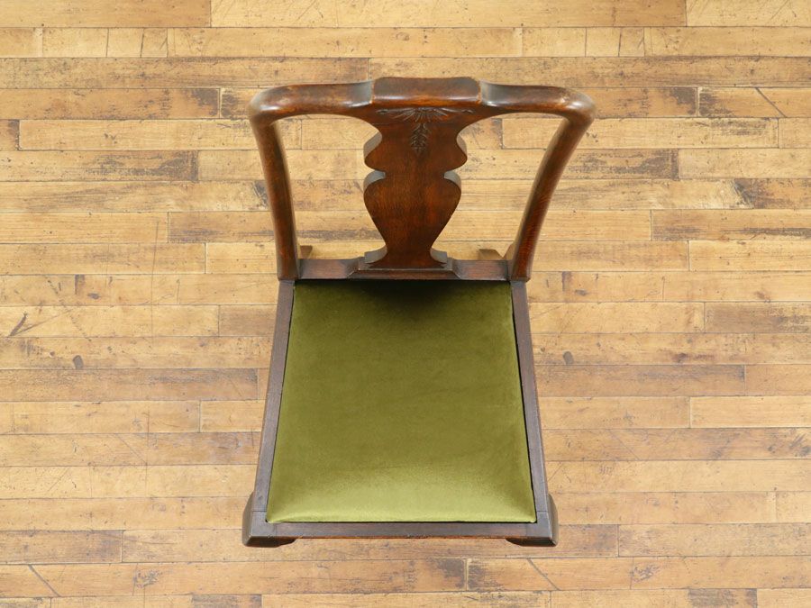 イギリス アンティーク 張替済チェア 59064