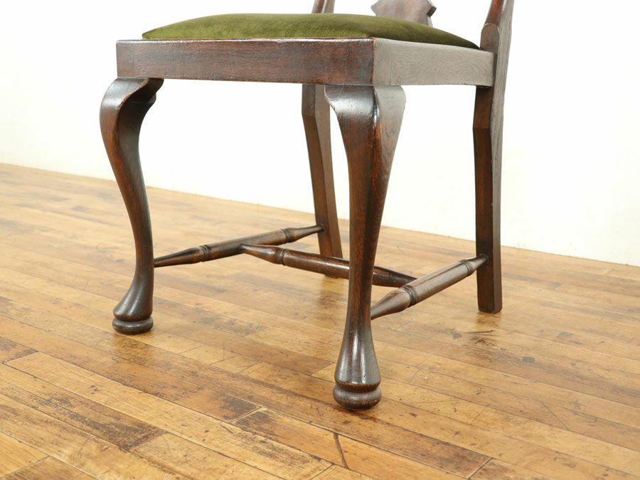 イギリス アンティーク 張替済チェア 59064