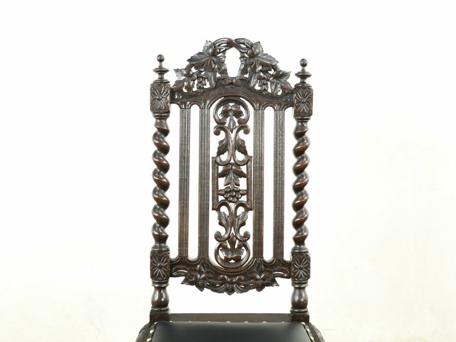 フランス アンティーク 張替済チェア 70485b