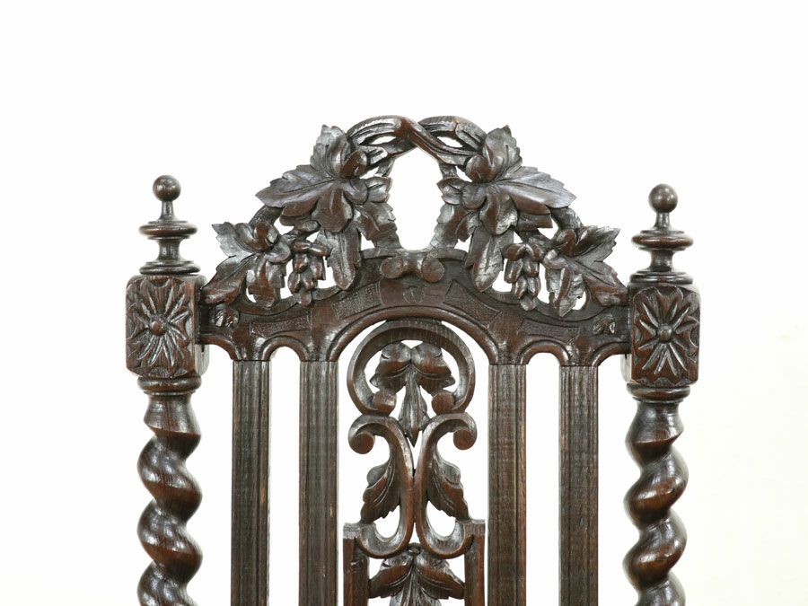 フランス アンティーク 張替済チェア 70485b