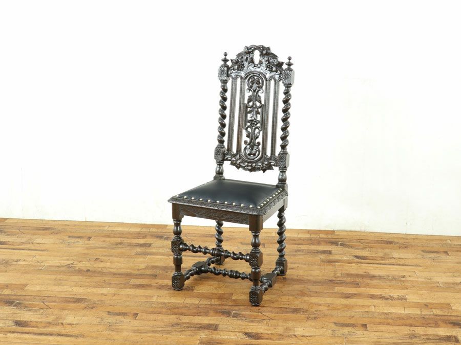 フランス アンティーク 張替済チェア 70485c