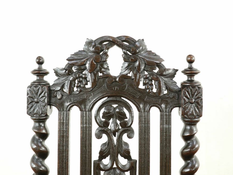 フランス アンティーク 張替済チェア 70485d