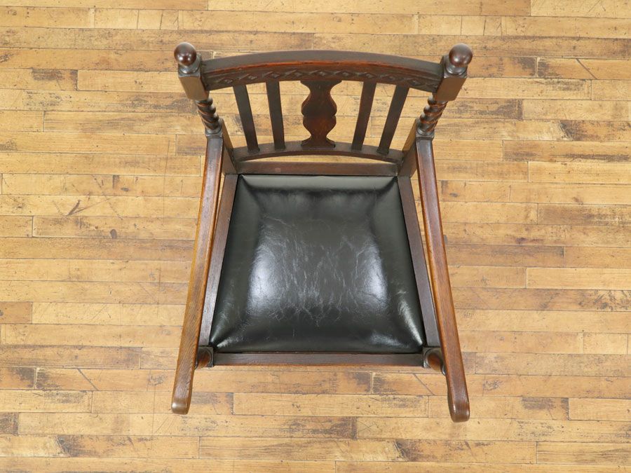アンティーク家具 張替済アームチェア 59035