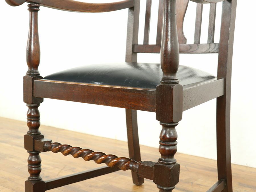 アンティーク家具 張替済アームチェア 59035