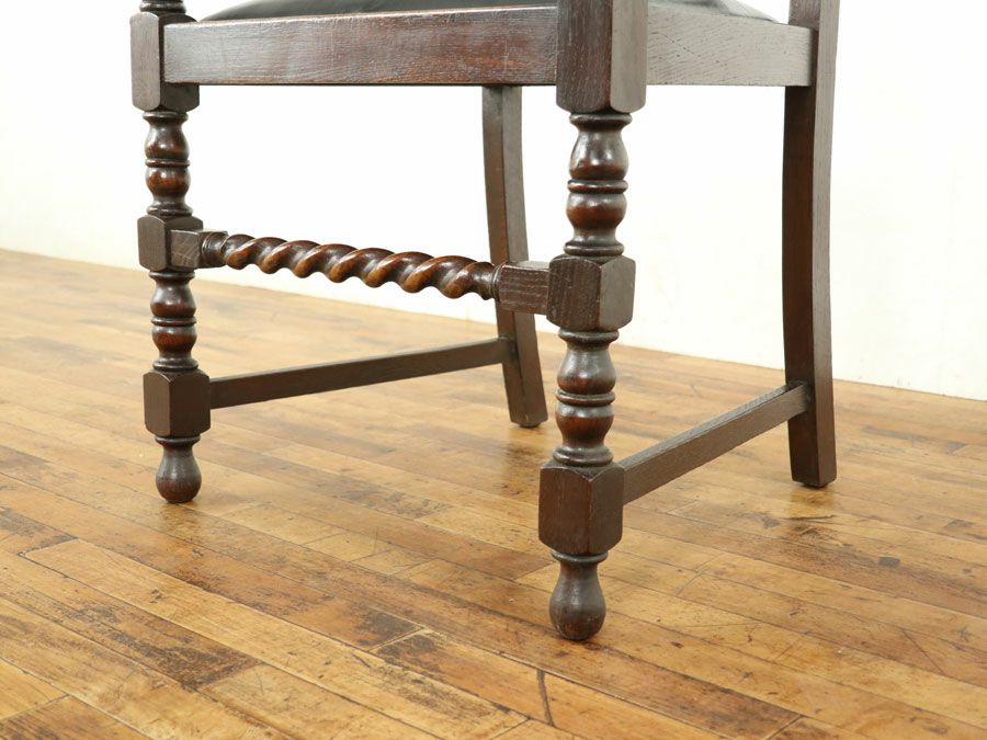 アンティーク家具 張替済アームチェア 59035