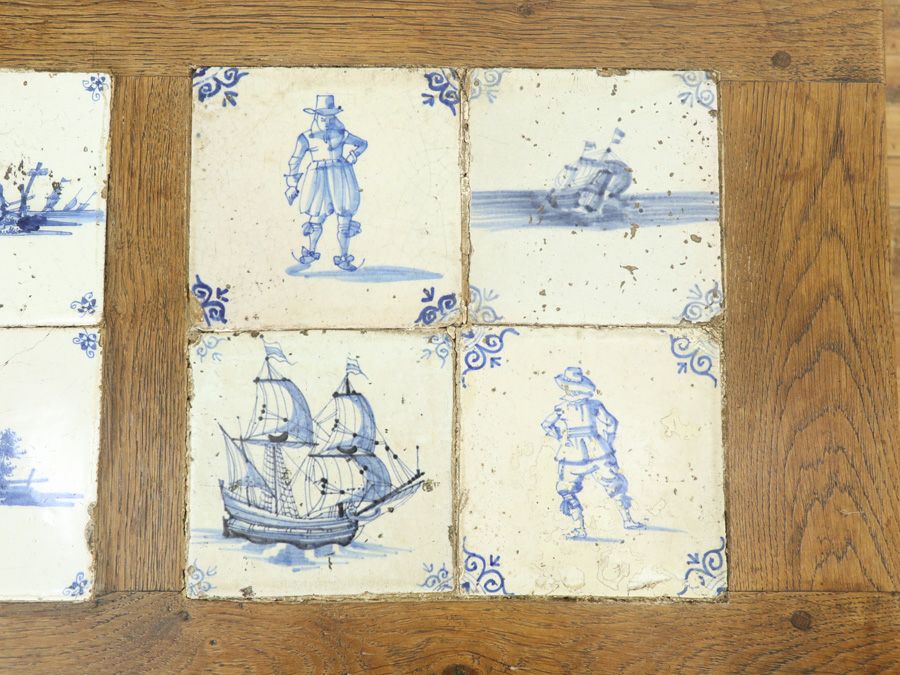 アンティーク家具 タイルトップコーヒーテーブル