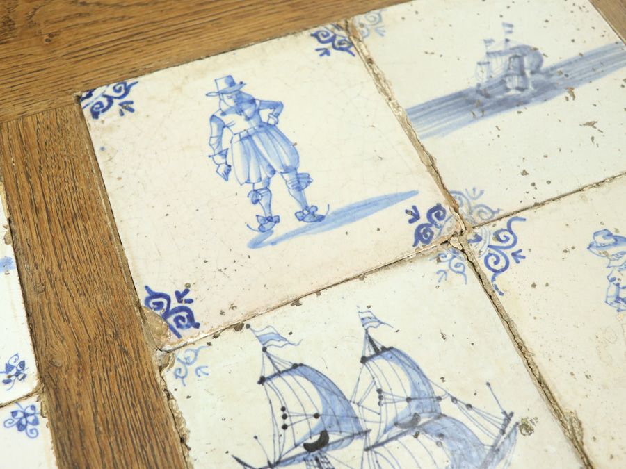 アンティーク家具 タイルトップコーヒーテーブル