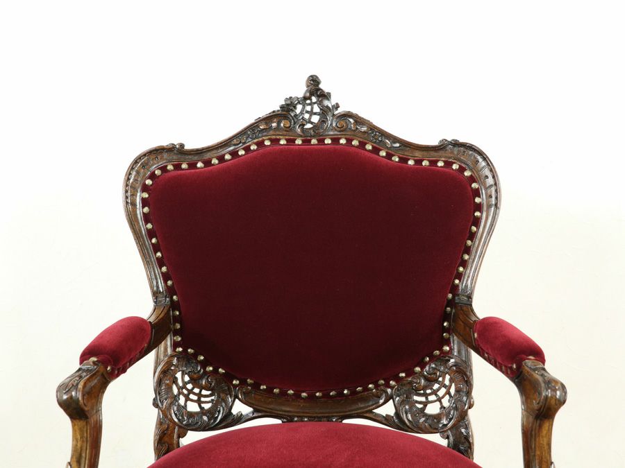 アンティーク家具 張替済アームチェア 64802c