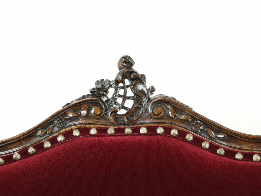 アンティーク家具 張替済アームチェア 64802c