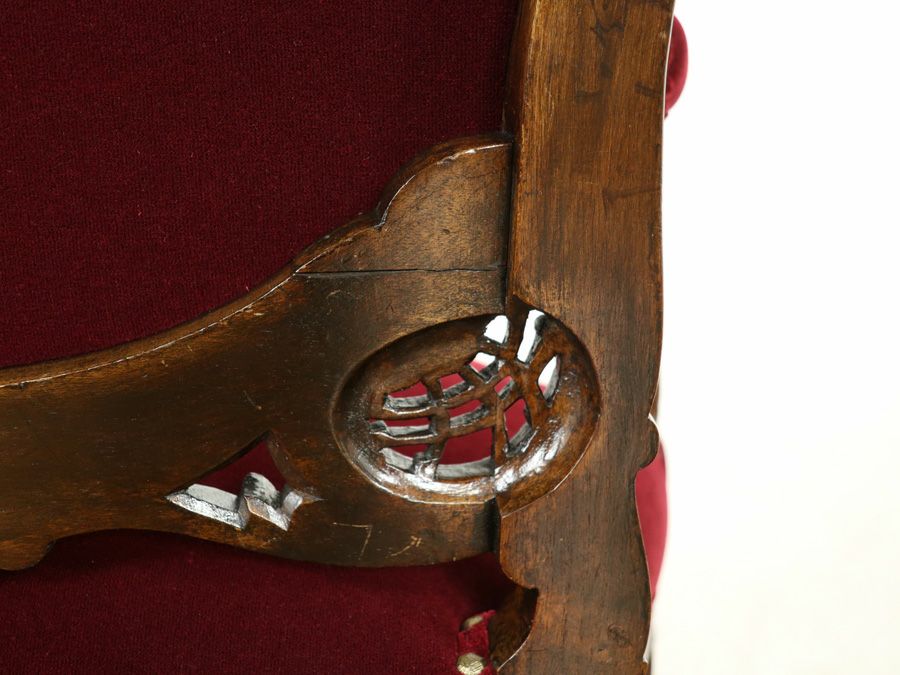 アンティーク家具 張替済アームチェア 64802c