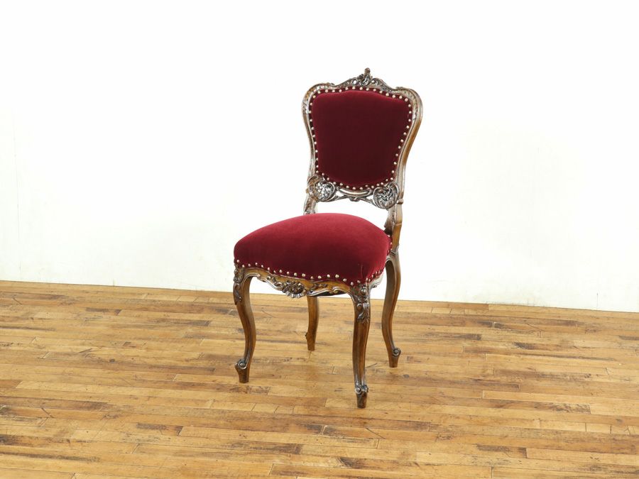 アンティーク家具 張替済チェア 64802d