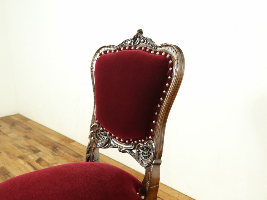 アンティーク家具 張替済チェア 64802d