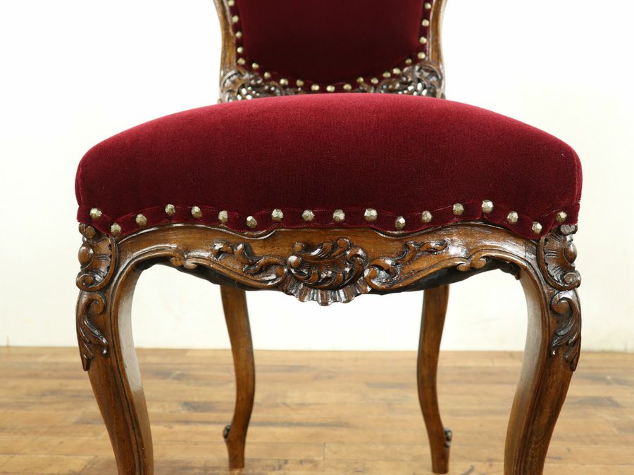 アンティーク家具 張替済チェア 64802d