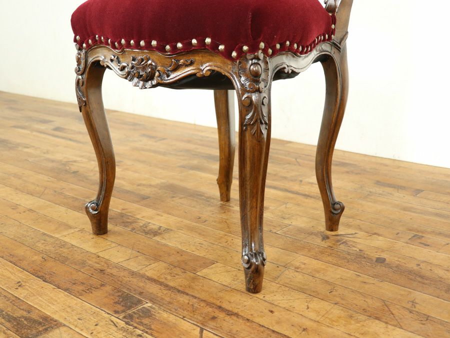 アンティーク家具 張替済チェア 64802d