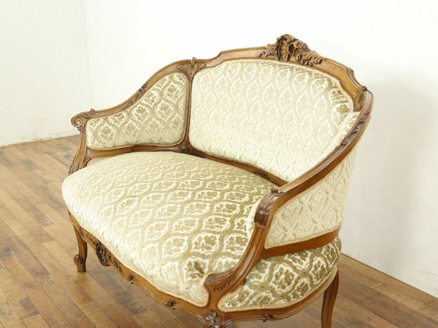 アンティーク家具 張替済ソファ 64895a