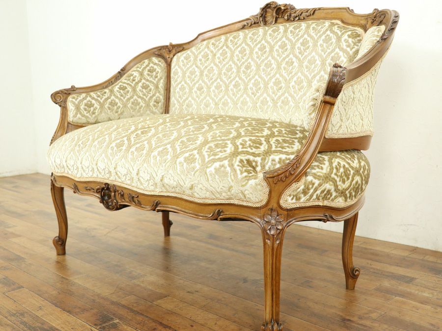 アンティーク家具 張替済ソファ 64895a