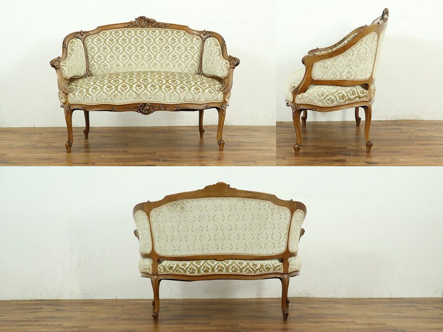 アンティーク家具 張替済ソファ 64895a