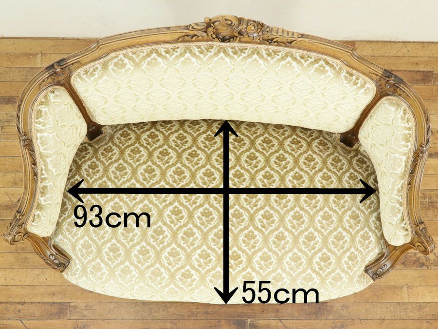 アンティーク家具 張替済ソファ 64895a