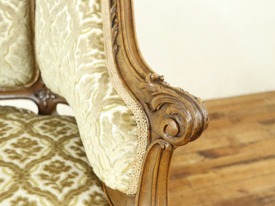 アンティーク家具 張替済アームチェア 64895b