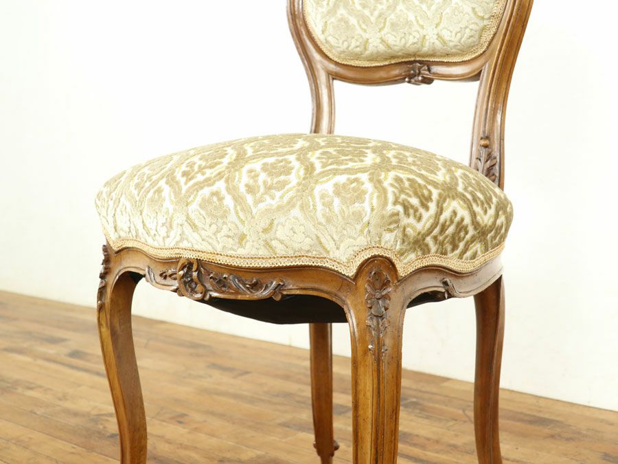 アンティーク家具 張替済チェア 64895d