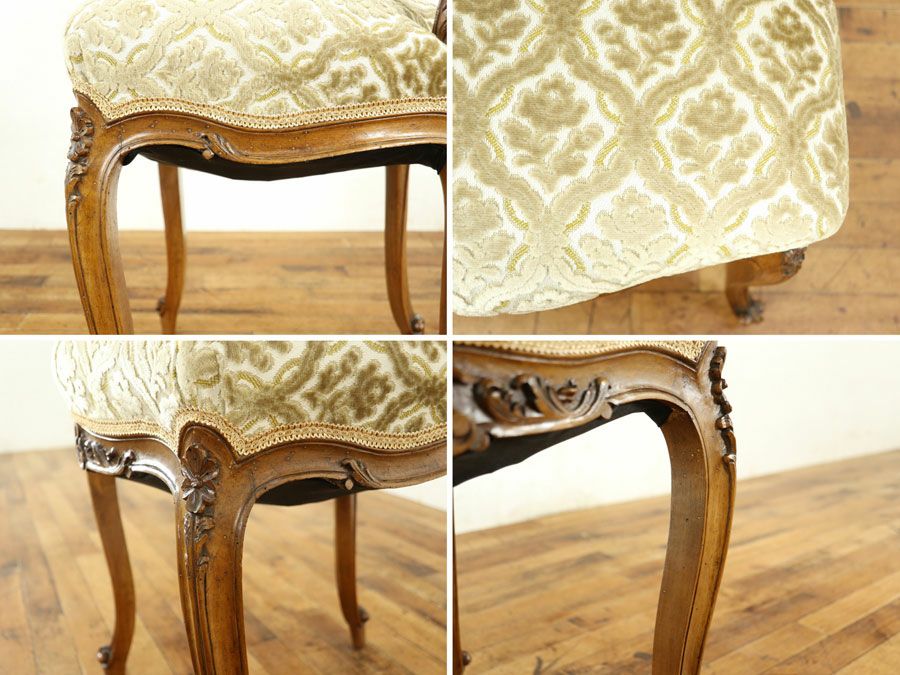 アンティーク家具 張替済チェア 64895d