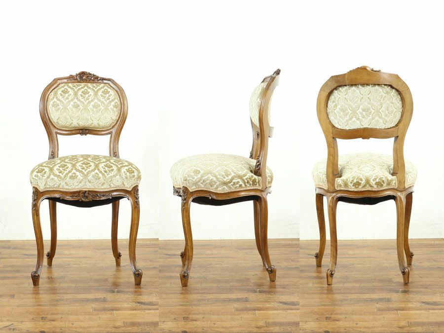アンティーク家具 張替済チェア 64895d