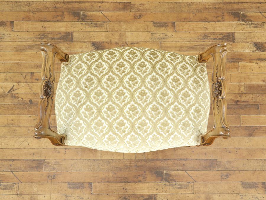 アンティーク家具 張替済スツール 64895e