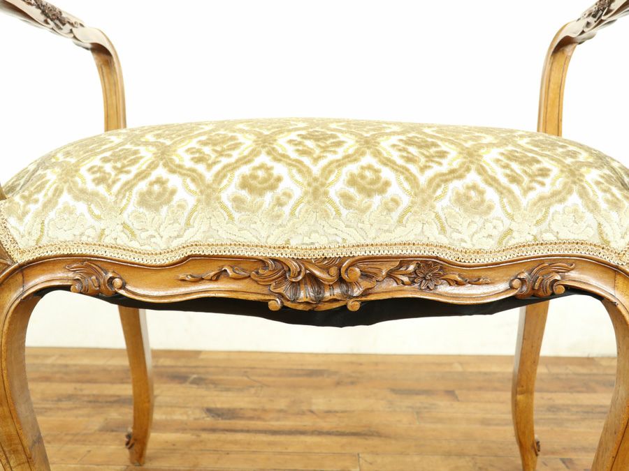 アンティーク家具 張替済スツール 64895e