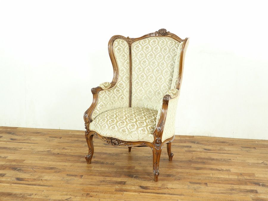アンティーク家具 張替済アームチェア 64895c