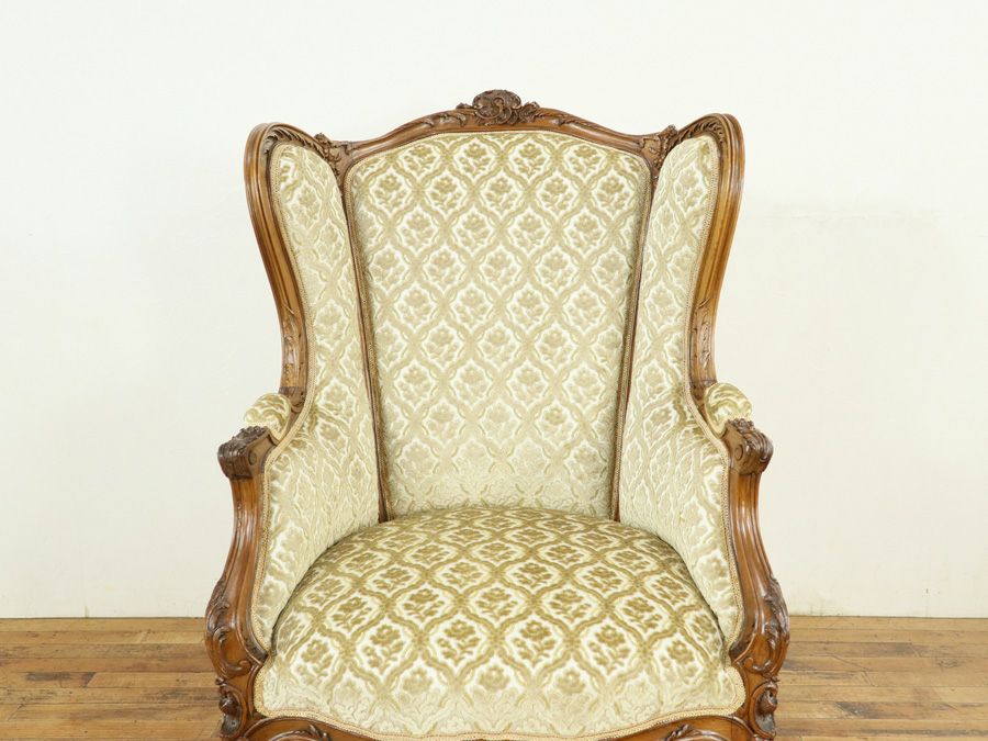 アンティーク家具 張替済アームチェア 64895c