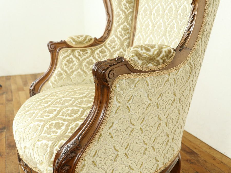 アンティーク家具 張替済アームチェア 64895c